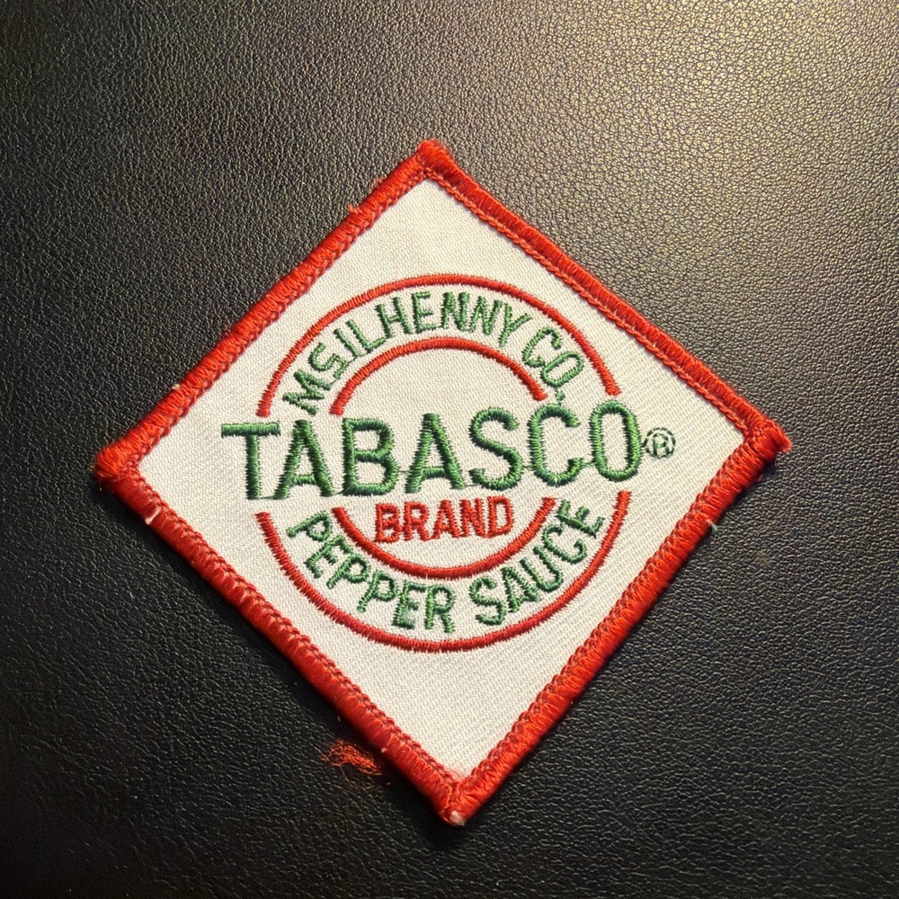 EMBROIDERED TABASCO PEPPER SAUCE PATCH!